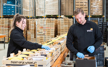 ondernemers in een groothandel