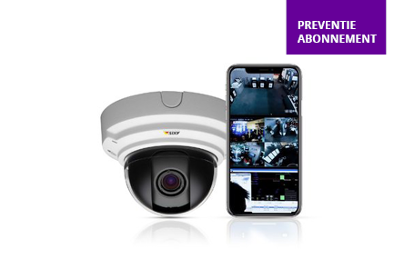 plafondcamera en beeld op mobiele telefoon